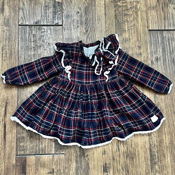 Wears Pink/The Paper Doll Clothing Holiday Tartan Plaid Dress Sz 5 - Picture 2 of 15